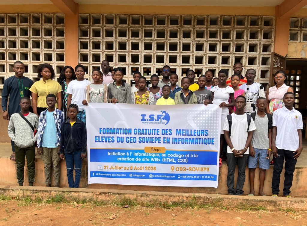 Photo formation à Soviépé lancement